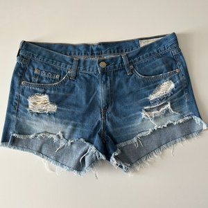 Rag & Bone - Distressed Denim Cutoff Shorts 29